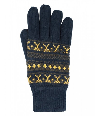 Thinsulate Mens Fairisle Gloves Navy $12.99 Accessories