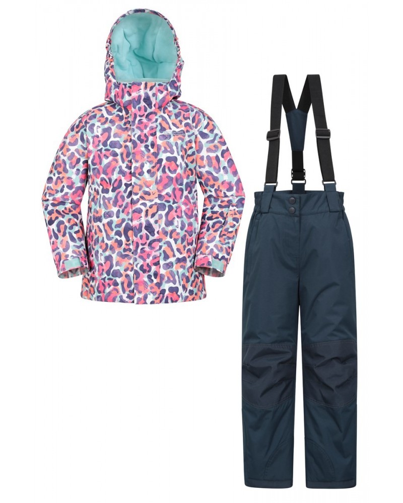 Kids Printed Ski Jacket & Pant Set Mixed $33.14 Pants