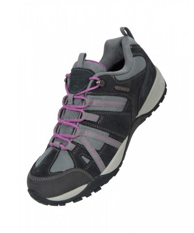 Direction II Womens Wide-Fit Waterproof Hiking Shoes Grey $34.79 Footwear