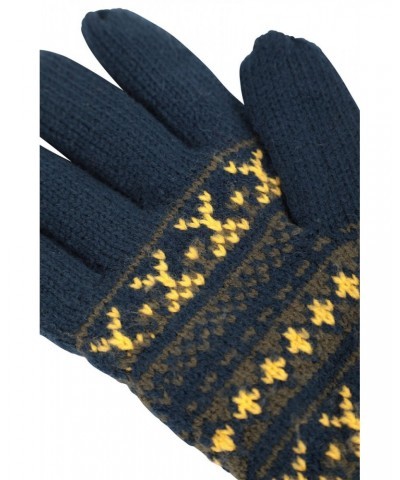 Thinsulate Mens Fairisle Gloves Navy $12.99 Accessories