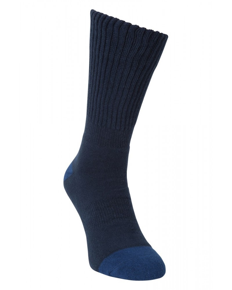 Double Layer Anti-Chafe Mid-Calf Hiking Socks Navy $13.33 Accessories