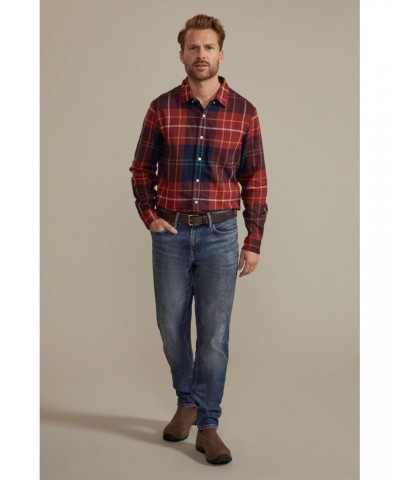 Ringwood Mens Flannel Shirt Burgundy $32.40 Tops