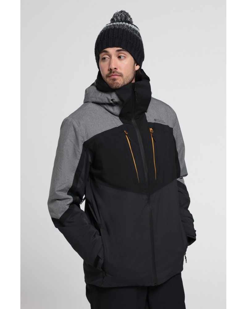 Anton Mens Waterproof Ski Jacket Grey $70.19 Ski