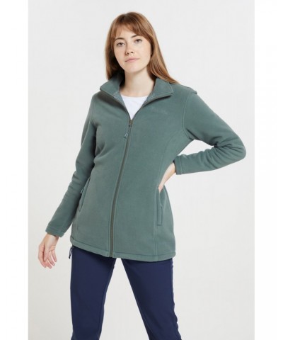 Birch Womens Longline Fleece Jacket Light Khaki $19.20 Fleece