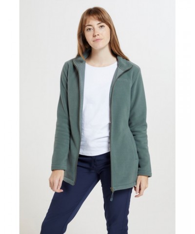 Birch Womens Longline Fleece Jacket Light Khaki $19.20 Fleece