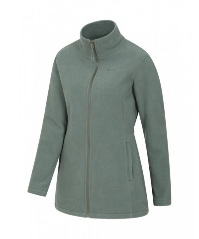 Birch Womens Longline Fleece Jacket Light Khaki $19.20 Fleece