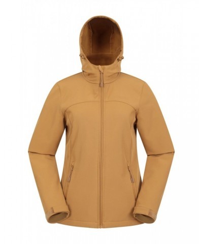 Exodus Womens Water Resistant Softshell Jacket Mustard $41.29 Jackets