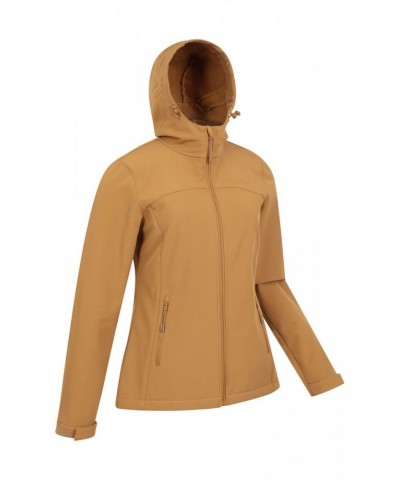 Exodus Womens Water Resistant Softshell Jacket Mustard $41.29 Jackets