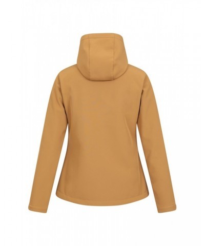 Exodus Womens Water Resistant Softshell Jacket Mustard $41.29 Jackets