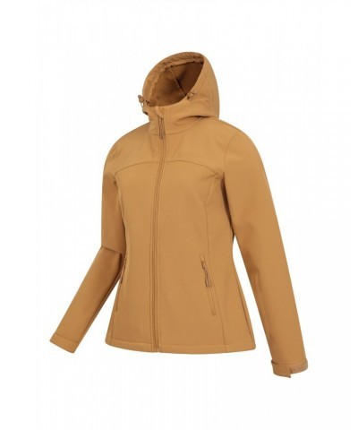 Exodus Womens Water Resistant Softshell Jacket Mustard $41.29 Jackets