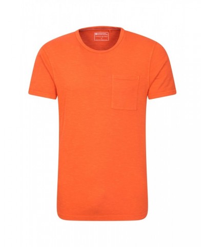 Fescue Mens Pocket T-Shirt Orange $10.99 Tops