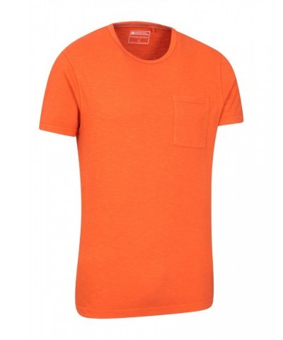 Fescue Mens Pocket T-Shirt Orange $10.99 Tops