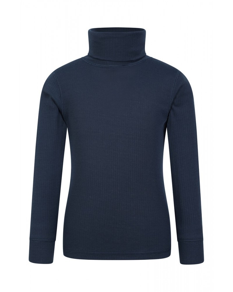 Talus Kids Turtle Neck Top Navy $12.31 Active