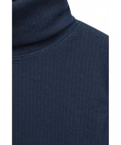 Talus Kids Turtle Neck Top Navy $12.31 Active