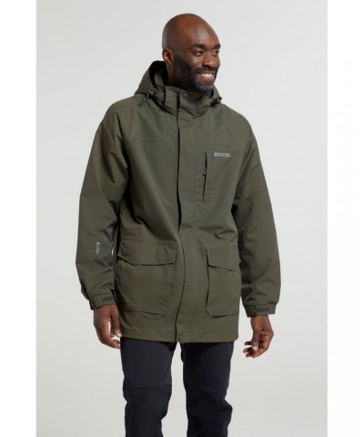 Mens knee length waterproof coat hotsell