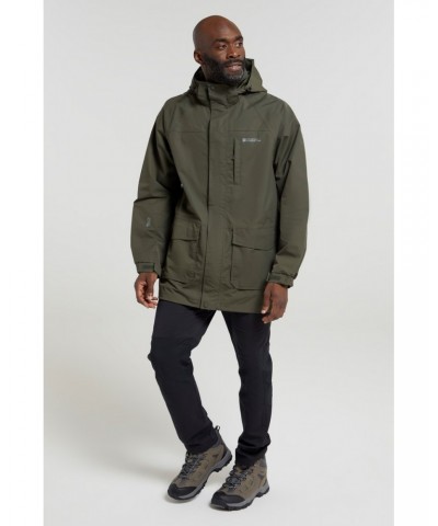 Glacier II Mens Long Waterproof Jacket Dark Khaki $45.89 Jackets