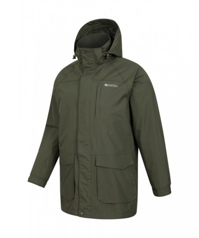 Glacier II Mens Long Waterproof Jacket Dark Khaki $45.89 Jackets