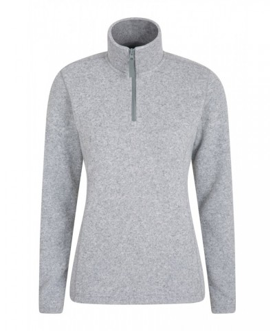 Idris Womens Half Zip Fleece Grey $18.13 Fleece