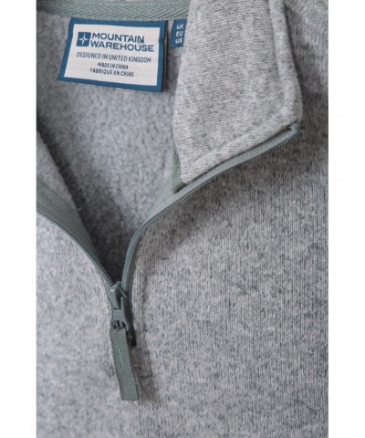 Idris Womens Half Zip Fleece Grey $18.13 Fleece