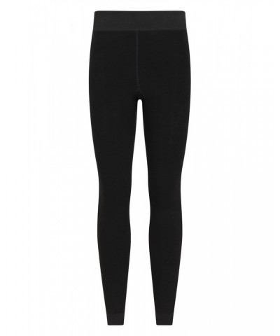 Womens Fluffy Fleece Lined Tights Black $11.72 Active