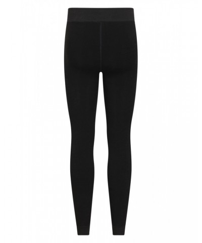 Womens Fluffy Fleece Lined Tights Black $11.72 Active