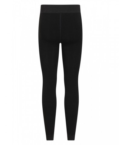 Womens Fluffy Fleece Lined Tights Black $11.72 Active