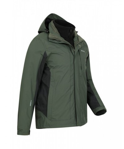 Thunderstorm Mens 3 in 1 Waterproof Jacket Khaki $44.00 Jackets