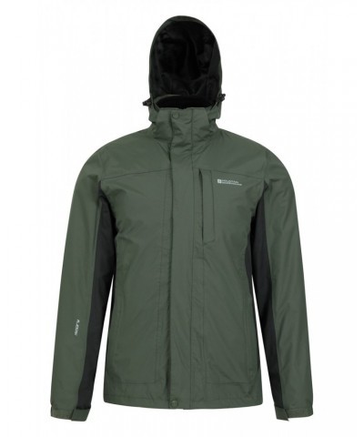 Thunderstorm Mens 3 in 1 Waterproof Jacket Khaki $44.00 Jackets