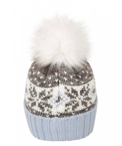 Thinsulate Fairisle Womens Pom Pom Beanie Grey $14.49 Accessories