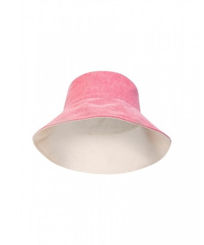 Reversible Plain Womens Bucket Hat Red $10.19 Accessories