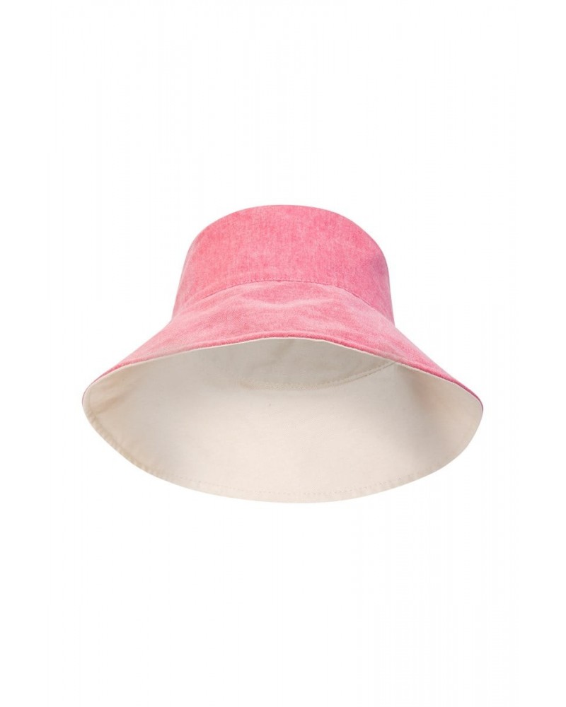 Reversible Plain Womens Bucket Hat Red $10.19 Accessories