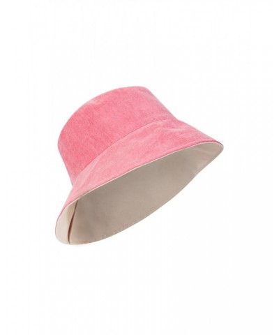 Reversible Plain Womens Bucket Hat Red $10.19 Accessories