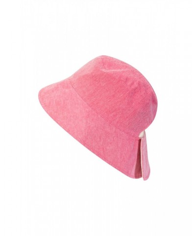 Reversible Plain Womens Bucket Hat Red $10.19 Accessories