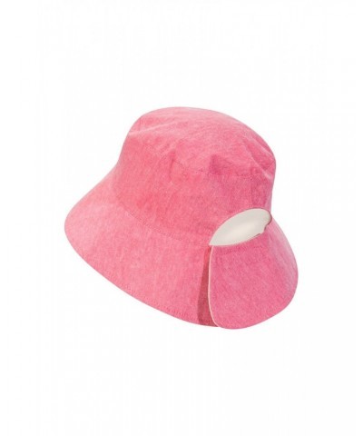 Reversible Plain Womens Bucket Hat Red $10.19 Accessories