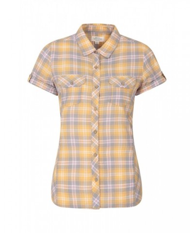 Holiday Womens Cotton Shirt Yellow $15.51 Tops