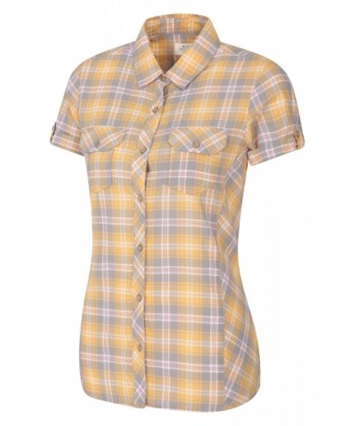 Holiday Womens Cotton Shirt Yellow $15.51 Tops