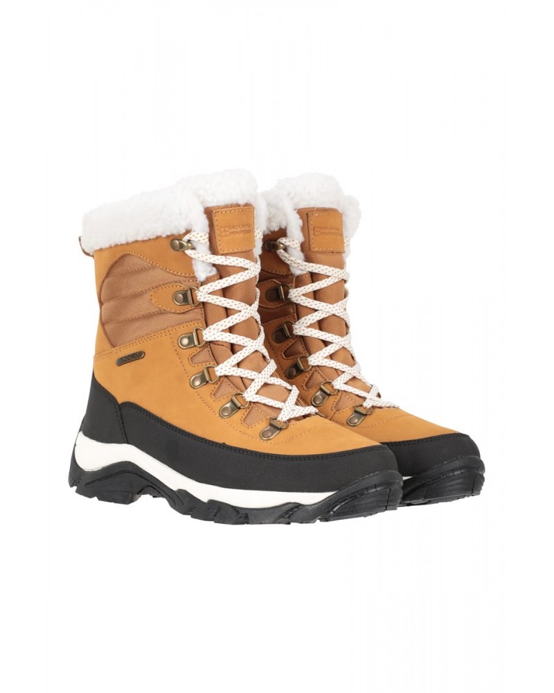 Innsbruck Womens Waterproof Snow Boots Brown $28.22 Footwear