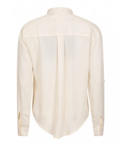 Utility Womens Tencel Shirt Cream $17.48 Tops