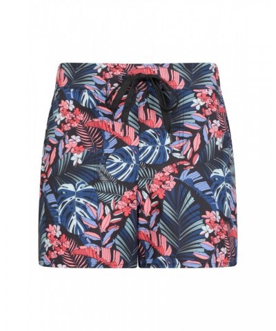 Patterned Womens Stretch Boardshorts - Short Tropics $16.82 Pants