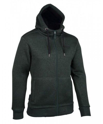 Nevis Mens Fleece Lined Hoodie Dark Green $21.65 Loungewear