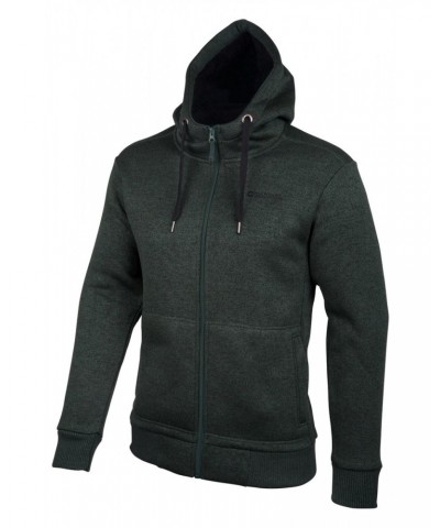 Nevis Mens Fleece Lined Hoodie Dark Green $21.65 Loungewear