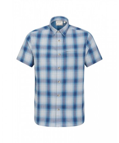 Holiday Mens Cotton Shirt Blue $18.14 Tops