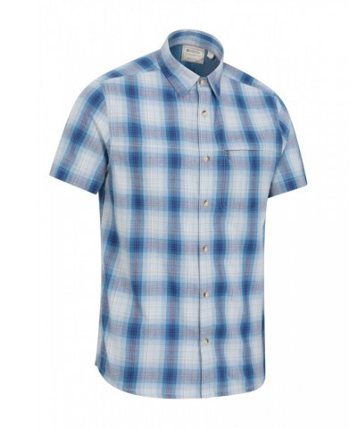 Holiday Mens Cotton Shirt Blue $18.14 Tops