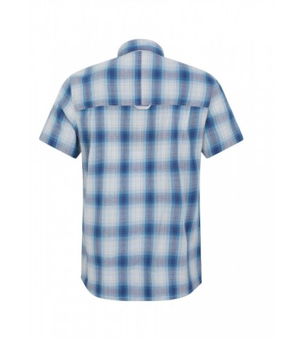 Holiday Mens Cotton Shirt Blue $18.14 Tops