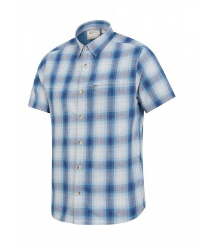 Holiday Mens Cotton Shirt Blue $18.14 Tops