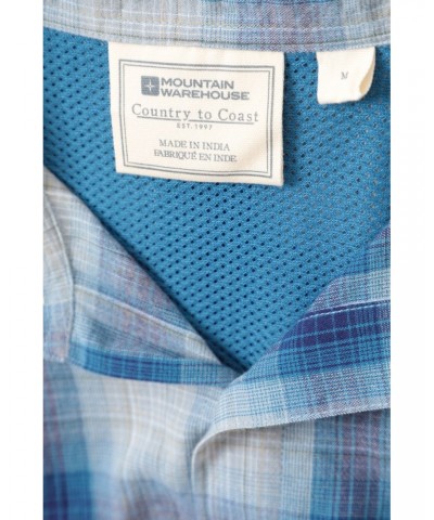 Holiday Mens Cotton Shirt Blue $18.14 Tops