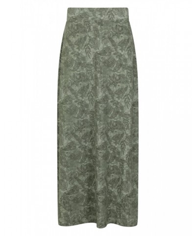 Shore Womens Long Jersey Skirt Forest Khaki $19.59 Dresses & Skirts