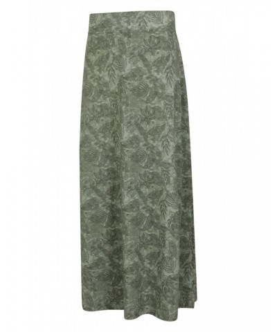 Shore Womens Long Jersey Skirt Forest Khaki $19.59 Dresses & Skirts