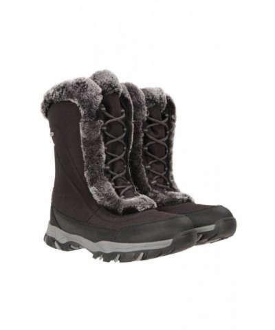 Ohio Womens Snow Boots Jet Black $24.60 Footwear