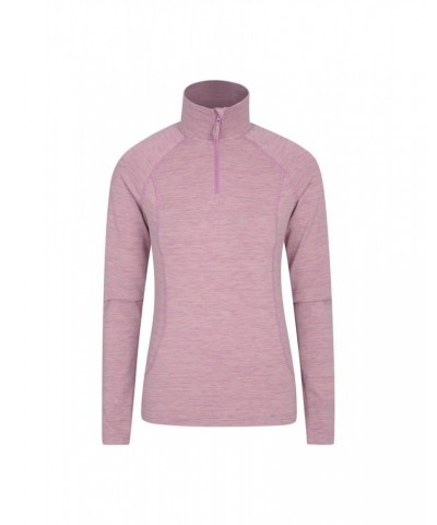 Bend And Stretch Womens Half-Zip Midlayer Pink $17.81 Active